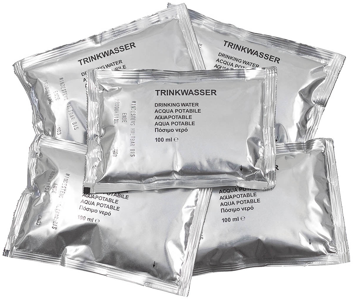 BW Eau Potable Secours 500 ml | Sachets Eau Survie Longue Conservation