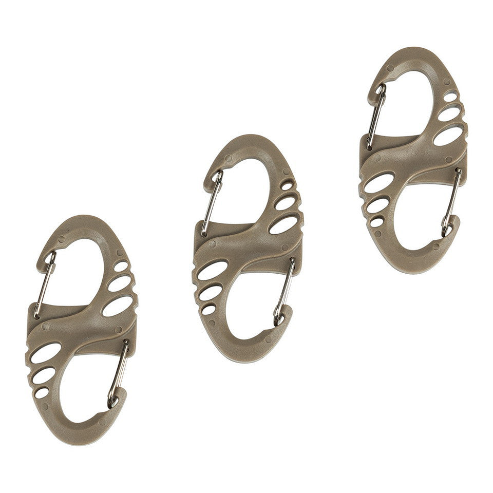 Lot de 3 mini-mousquetons