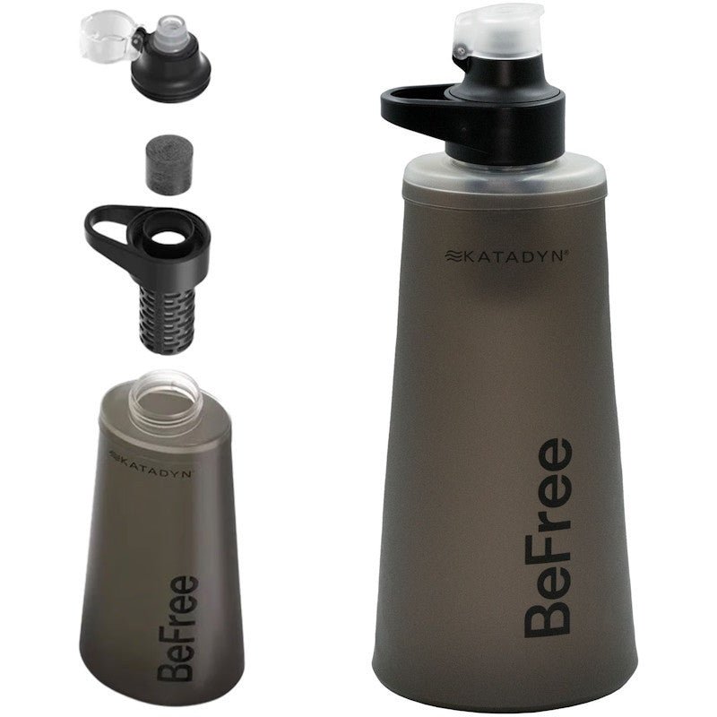 Katadyn BeFree AC 1 L Noir | Gourde Filtrante avec Charbon Actif - Survia outdoors