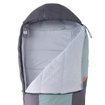Sac de Couchage Light Trail 900 Vert/Gris | Wilsa Outdoor
