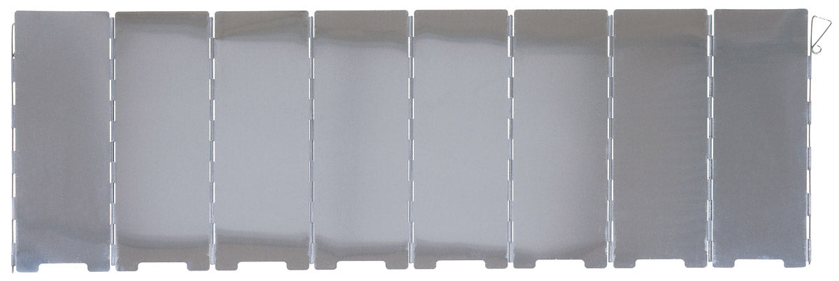 Pare-vent, en alu, pliable fox outdoor. 67 x 24 cm, 8 lamelles