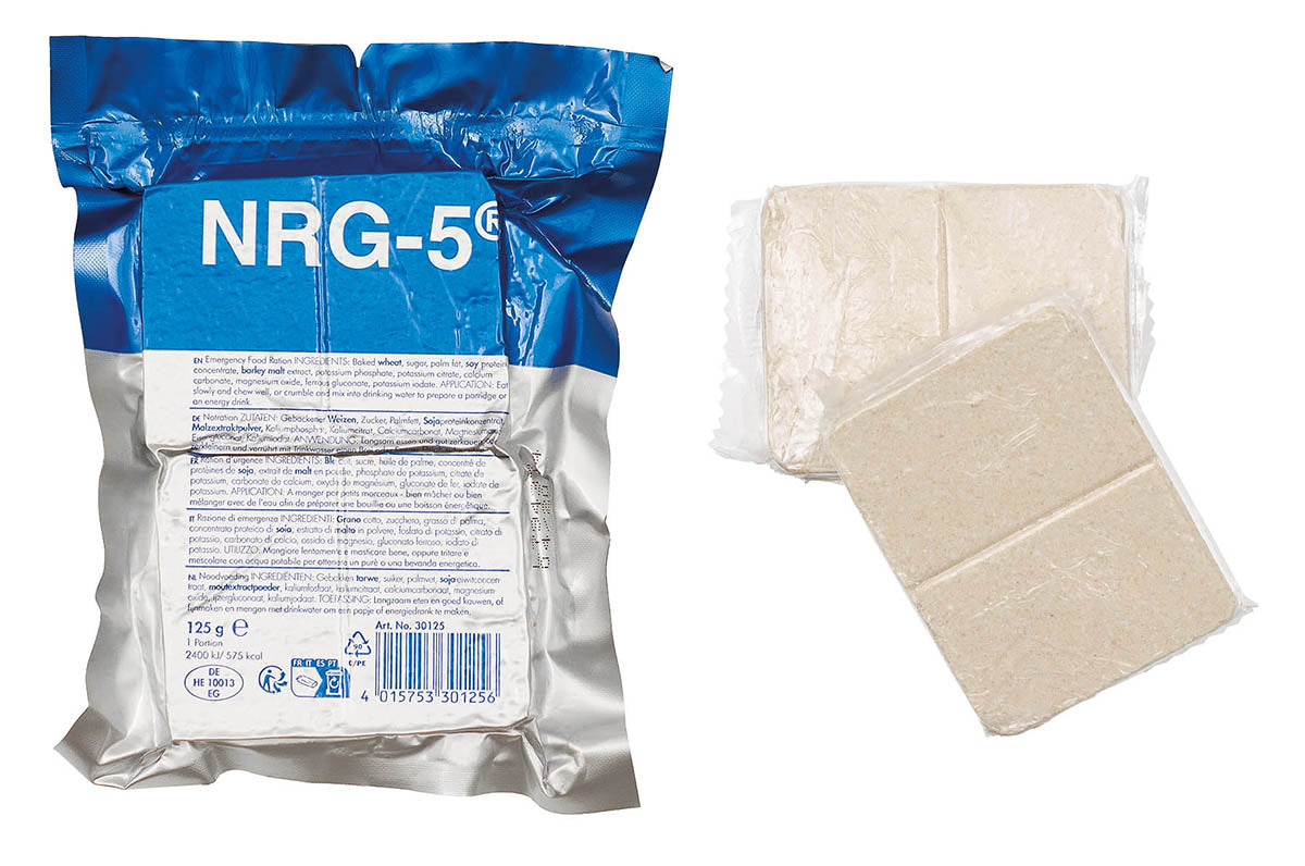 TrekNEat NRG-5 Ration Survie 125 g | Urgence & Longue Conservation