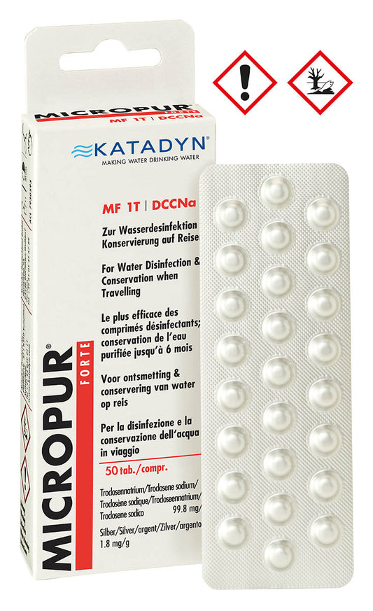 Katadyn Micropur Forte MF 1T 50 Comprimés | Désinfection Eau Outdoor