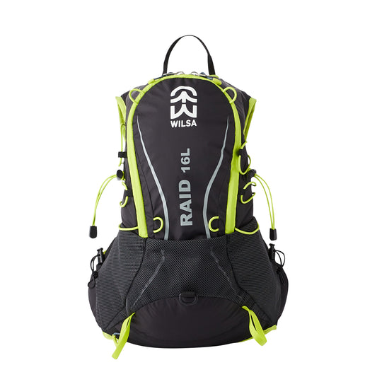 Sac à dos RAID 16 litres Noir/Jaune | Wilsa Outdoor