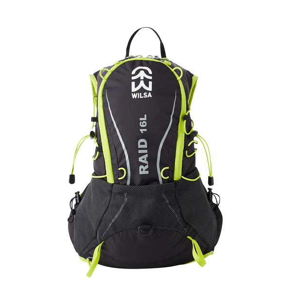 Sac à dos RAID 16 litres Noir/Jaune | Wilsa Outdoor
