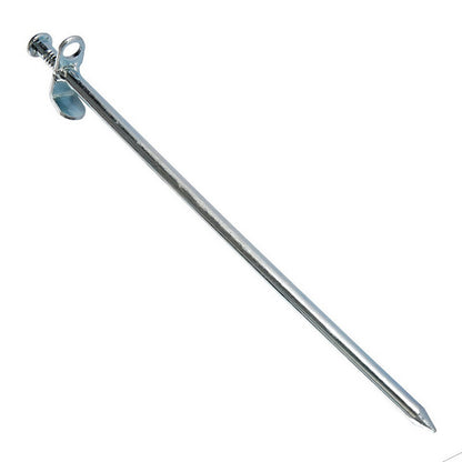 Piquet de tente Rocky 30 cm | Sardine acier pour sol dur