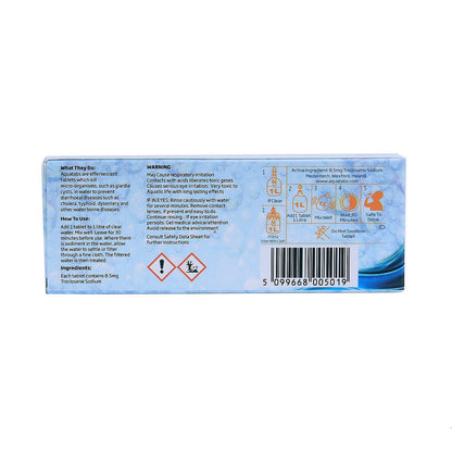 Tablettes de purification d'eau BCB CR216 | 50 comprimés