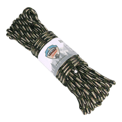 Corde Recon 9 mm 15 m Vert/Noir | Bushcraft & Camping