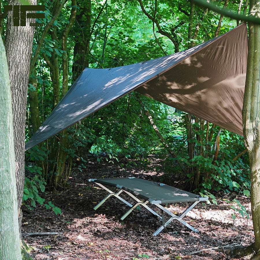 Tarp Bushcraft TF-2215 3x3 m | Bâche Rip-Stop Outdoor