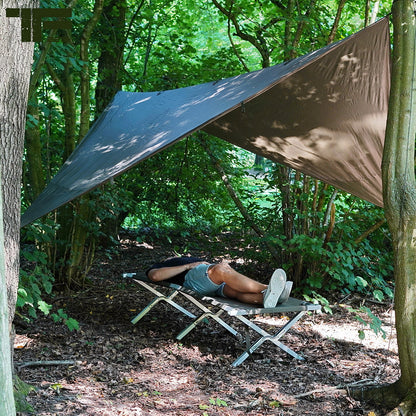 Tarp Bushcraft TF-2215 3x3 m | Bâche Rip-Stop Outdoor