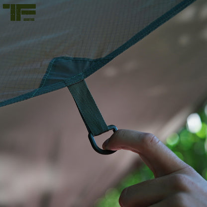 Tarp Bushcraft TF-2215 3x3 m | Bâche Rip-Stop Outdoor