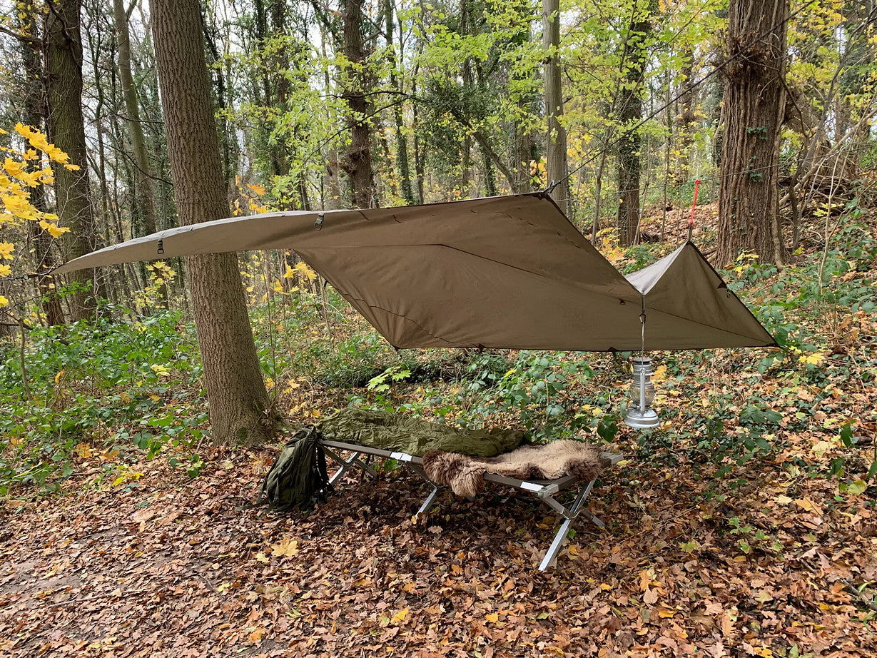 Tarp Bushcraft TF-2215 3x3 m | Bâche Rip-Stop Outdoor