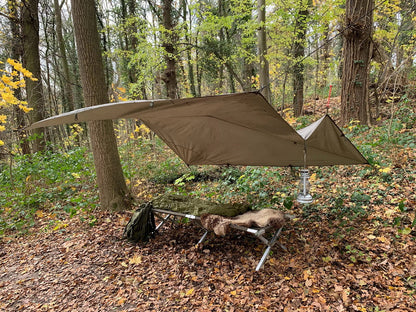 Tarp Bushcraft TF-2215 3x3 m | Bâche Rip-Stop Outdoor