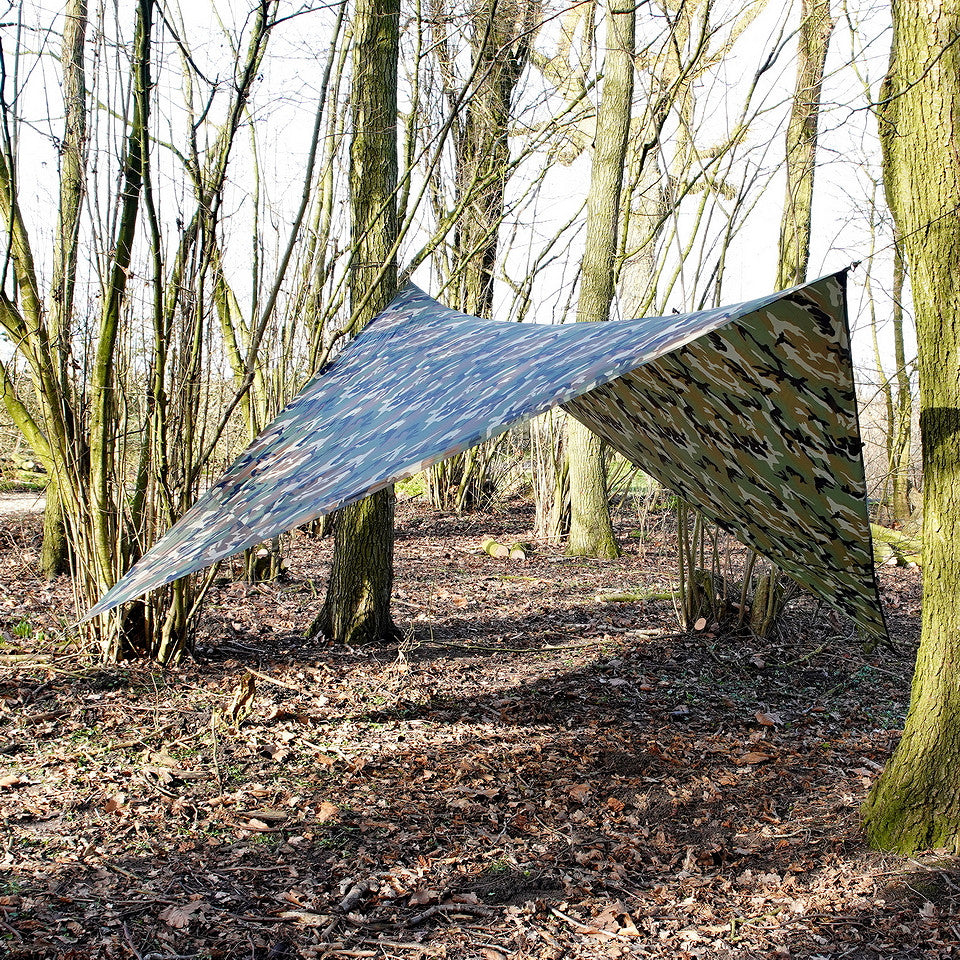 Tarp Bushcraft TF-2215 3x3 m | Bâche Rip-Stop Outdoor
