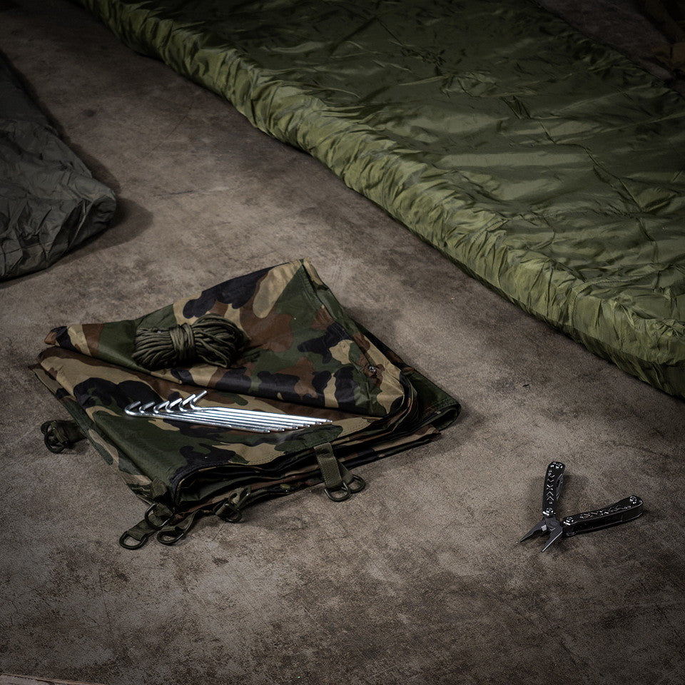 Tarp Bushcraft TF-2215 3x3 m | Bâche Rip-Stop Outdoor