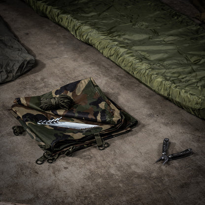 Tarp Bushcraft TF-2215 3x3 m | Bâche Rip-Stop Outdoor