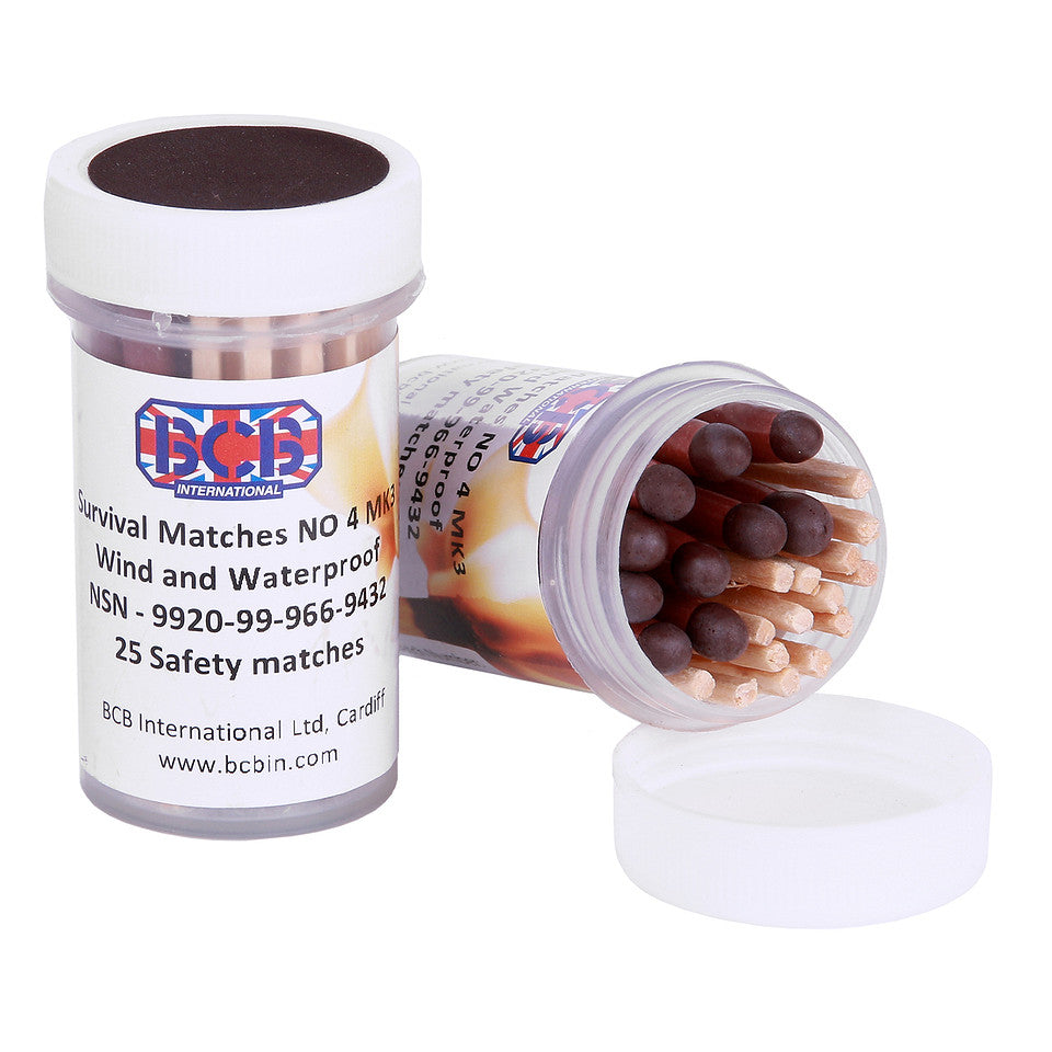 Allumettes étanches BCB CN327A | Boîte de 25 allumettes de survie