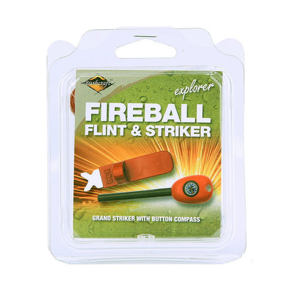 Pierre à feu BCB CN340 Fireball | Firesteel survie avec boussole
