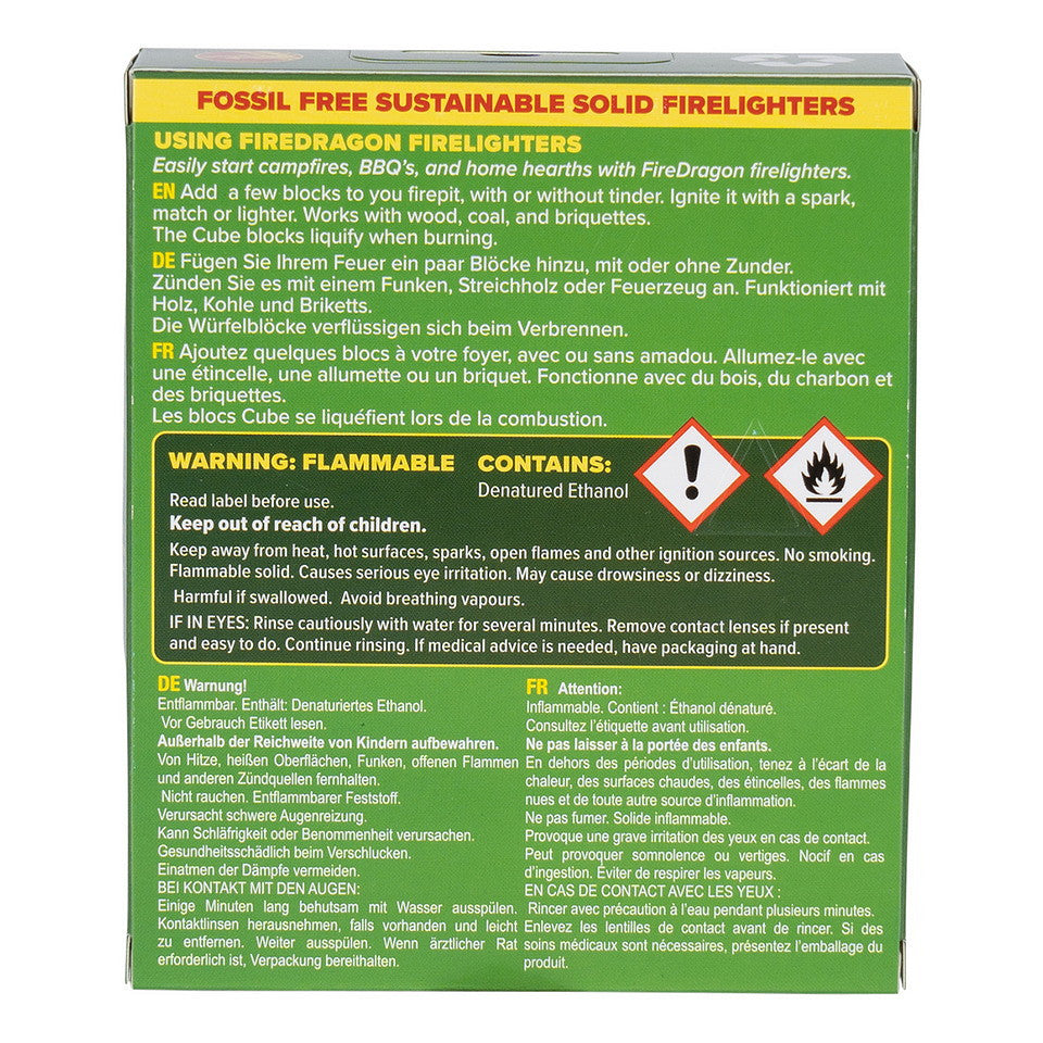 BCB FireDragon CN368 | Combustible solide 6 blocs