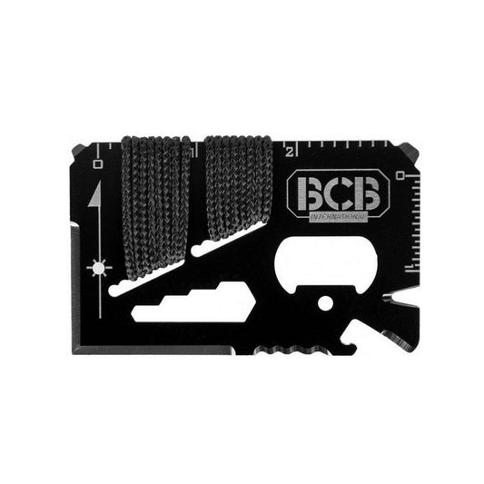 BCB CM024B | Carte survie multifonction EDC avec pochette cuir