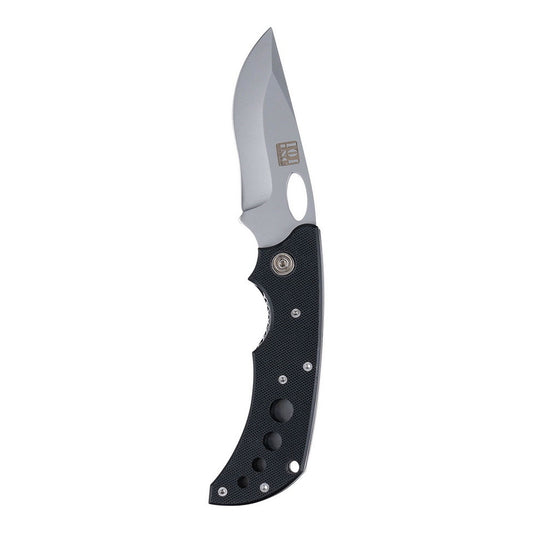 101 INC KB174 | Couteau pliant EDC noir avec clip 9 cm