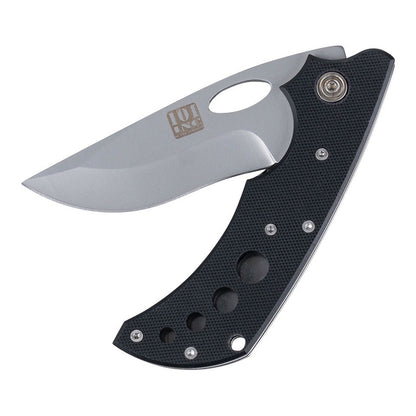 101 INC KB174 | Couteau pliant EDC noir avec clip 9 cm