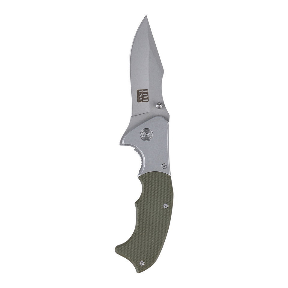 101 INC H252A | Couteau pliant EDC vert avec clip linerlock