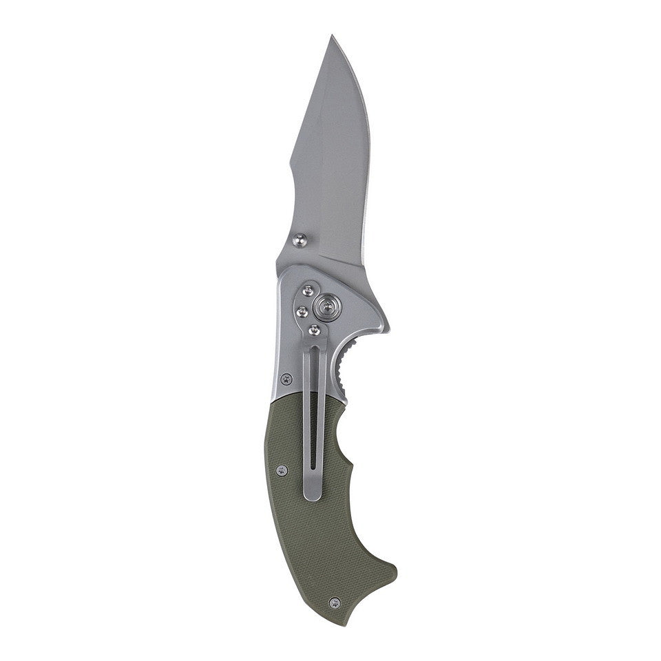 101 INC H252A | Couteau pliant EDC vert avec clip linerlock