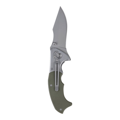101 INC H252A | Couteau pliant EDC vert avec clip linerlock
