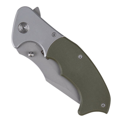 101 INC H252A | Couteau pliant EDC vert avec clip linerlock