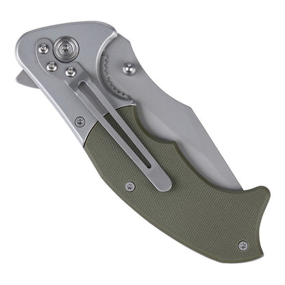 101 INC H252A | Couteau pliant EDC vert avec clip linerlock