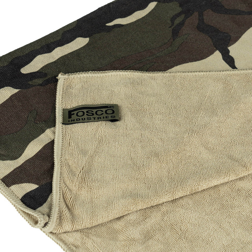 Serviette microfibre camouflage 120x60 cm | Camping, randonnée et bushcraft