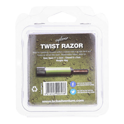 BCB Rasoir Twist CS613 | Rasoir compact camping et randonnée