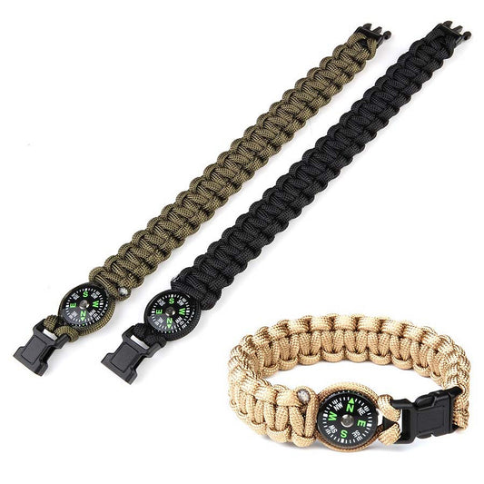 Bracelet Paracord K2023 avec boussole | Bracelet survie outdoor