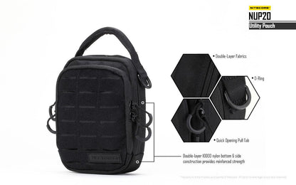 Nitecore NUP20 | Sac Tactique EDC Compact et Robuste