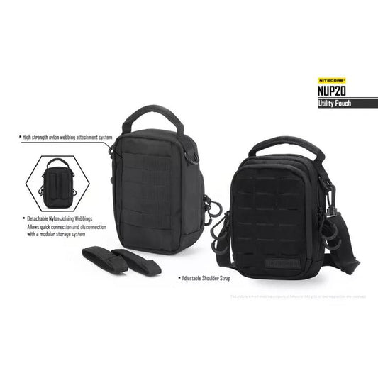 Nitecore NUP20 | Sac Tactique EDC Compact et Robuste