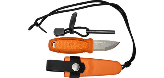 Morakniv Eldris Kit MO13502 | Couteau Bushcraft Inox + Firesteel orange