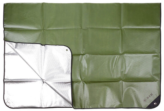 Bâche d'Urgence MFH Olive | Tarp Bushcraft & Randonnée - Survia outdoors