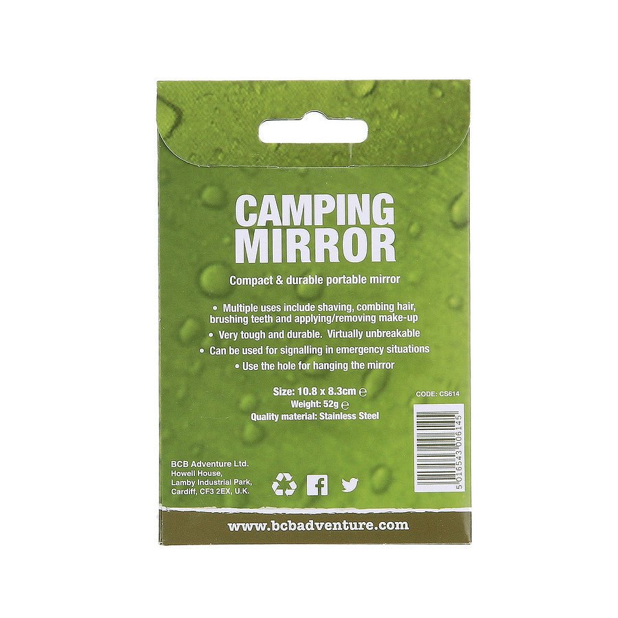 BCB Miroir de camping CS614 | Miroir de survie et signalisation - Survia outdoors