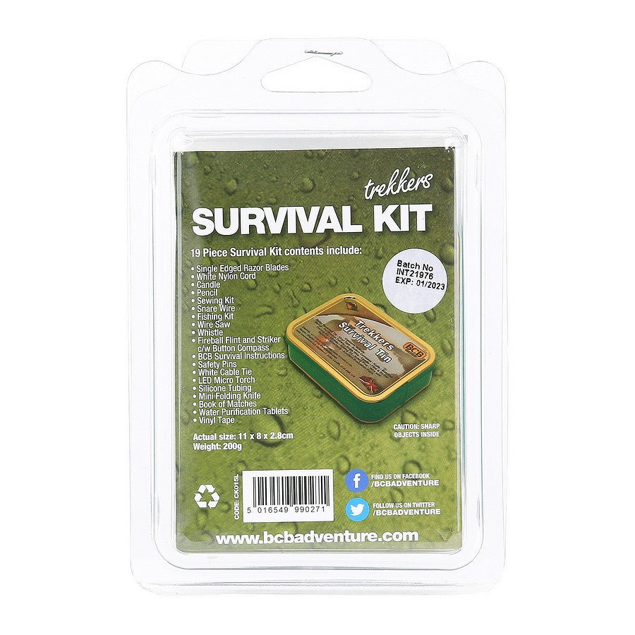 BCB Trekker CK015L | Kit de survie compact randonnée & Bushcraft - Survia outdoors