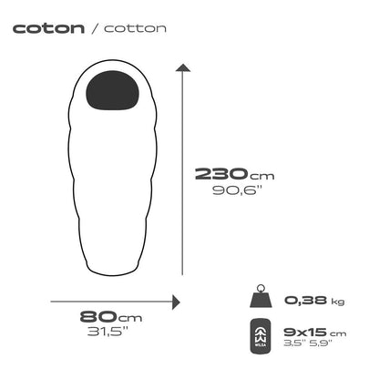 Drap de Sac en Coton Sarco | Wilsa Outdoor - Survia outdoors