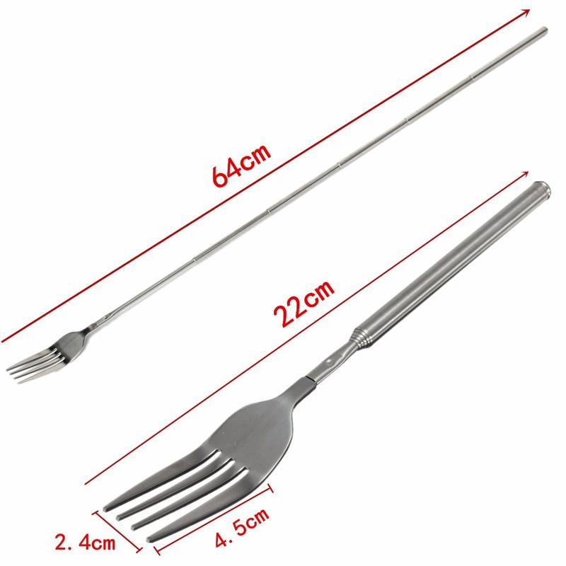 Fox Outdoor Fourchette Télescopique Inox | Randonnée & Bivouac - Survia outdoors