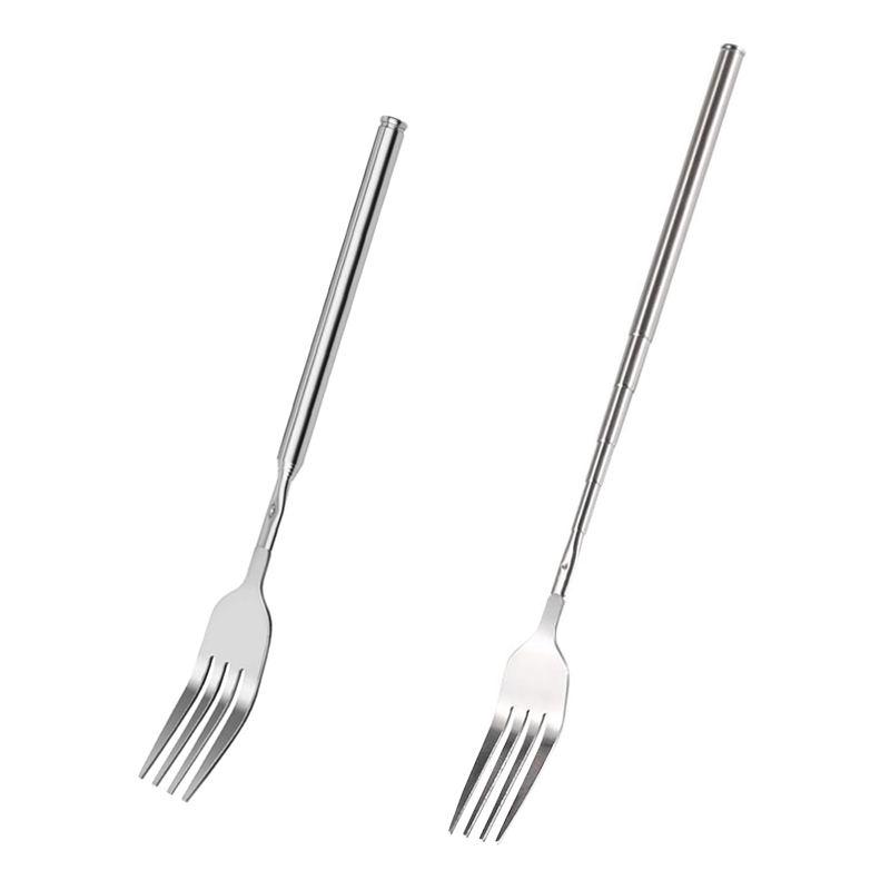 Fox Outdoor Fourchette Télescopique Inox | Randonnée & Bivouac - Survia outdoors