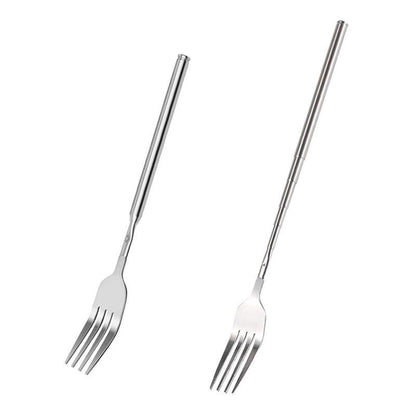 Fox Outdoor Fourchette Télescopique Inox | Randonnée & Bivouac - Survia outdoors