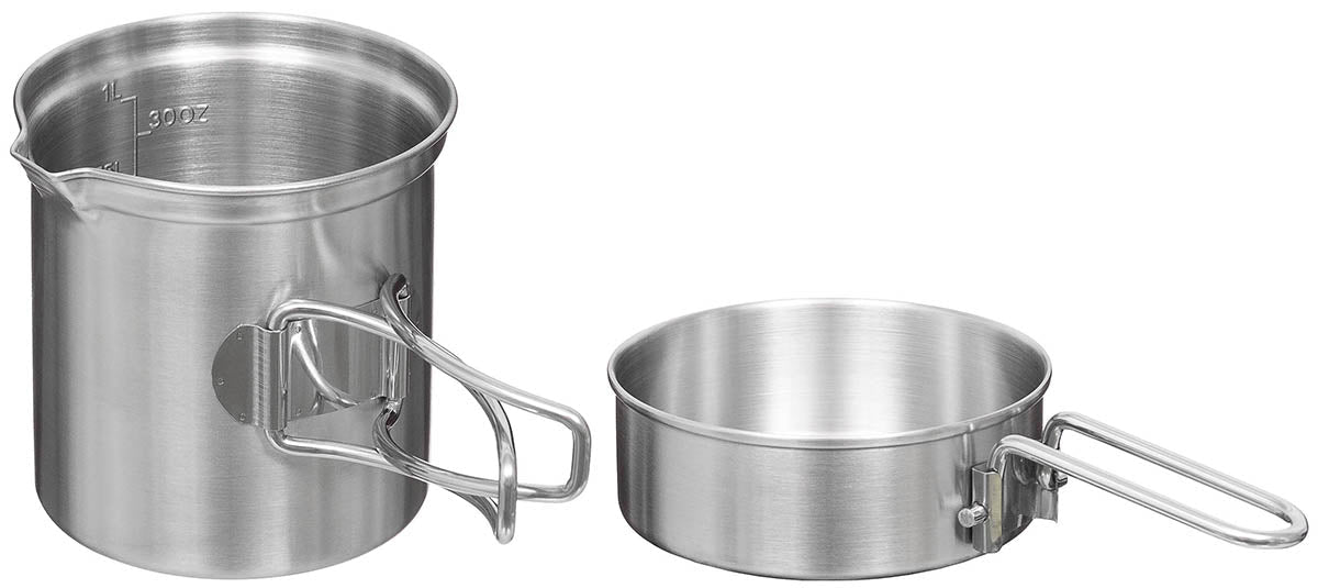 Fox Outdoor Gamelle Inox Casserole & Poêle | Popote Randonnée - Survia outdoors