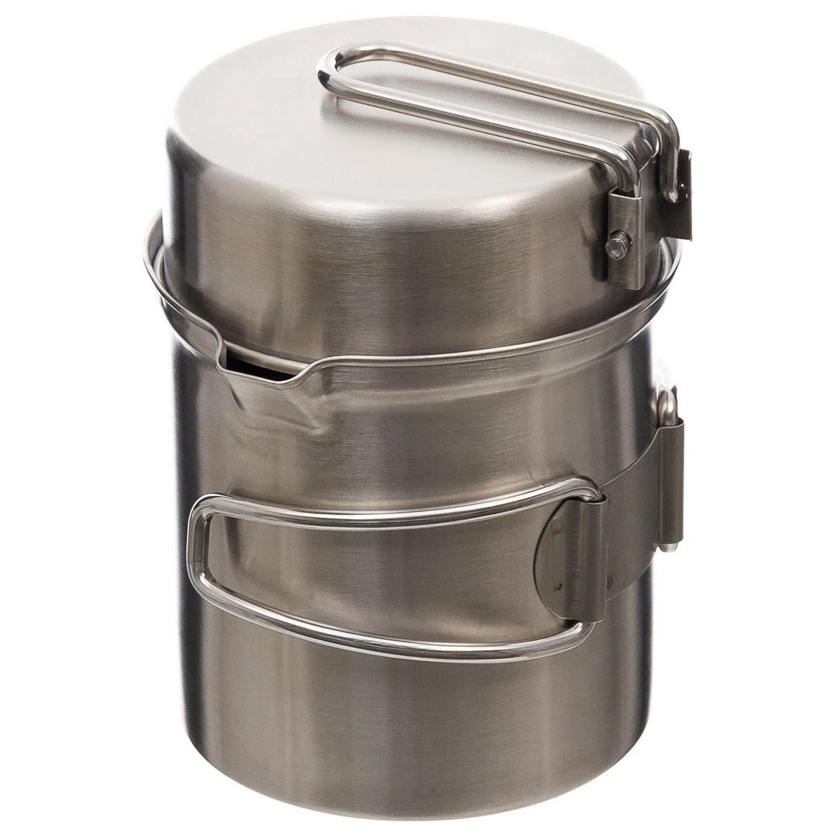 Fox Outdoor Gamelle Inox Casserole & Poêle | Popote Randonnée - Survia outdoors