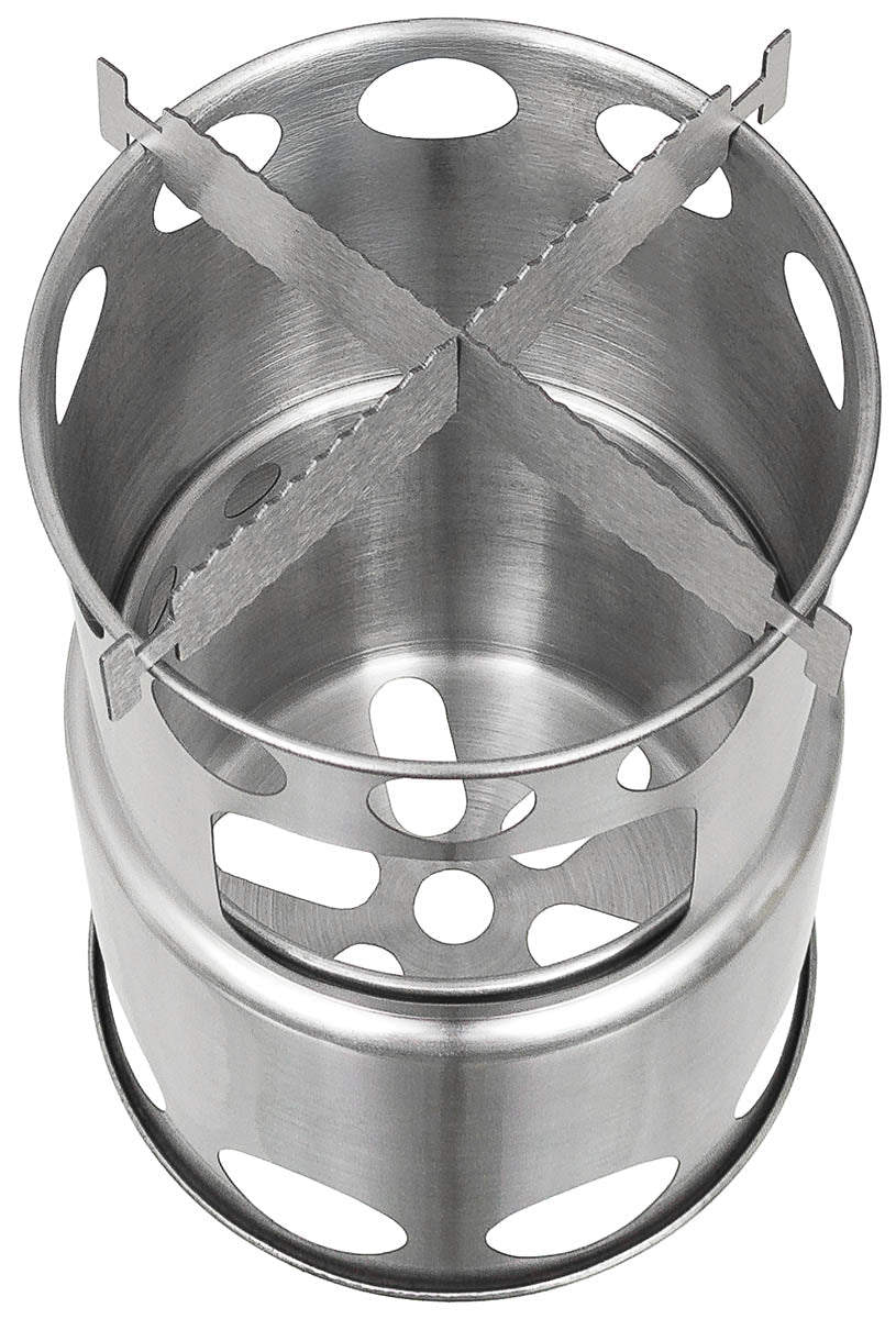 Fox Outdoor Popote Travel Inox avec Réchaud | Randonnée & Bivouac - Survia outdoors