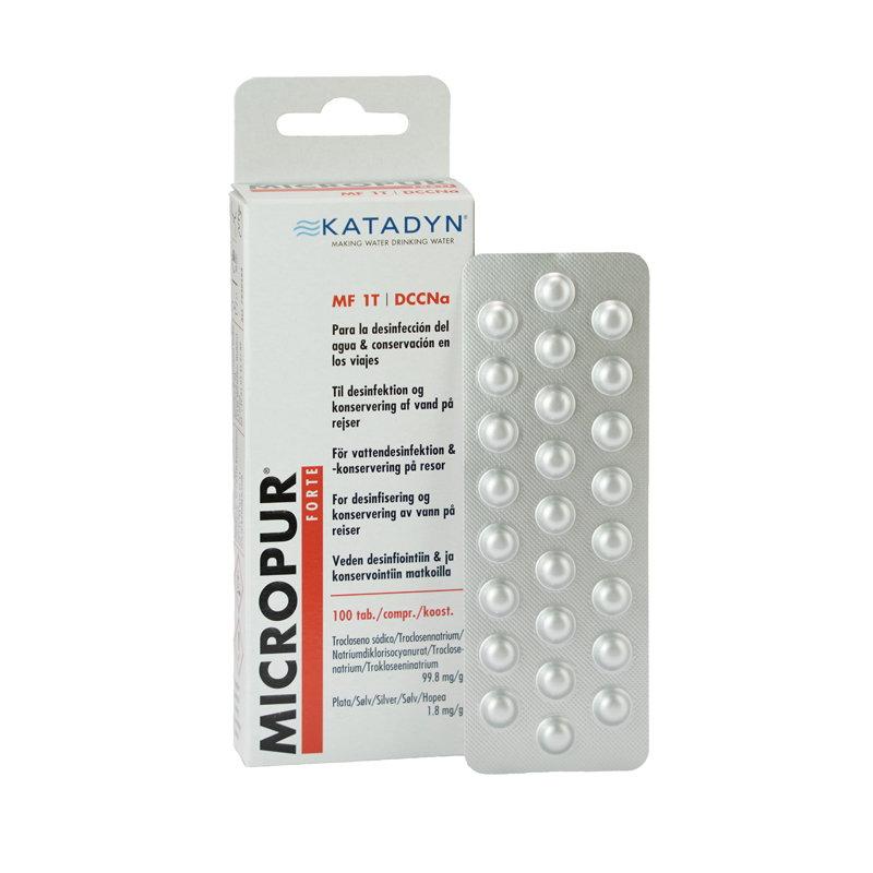 Katadyn Micropur Forte MF 1T 100 Comprimés | Désinfection Eau Outdoor - Survia outdoors