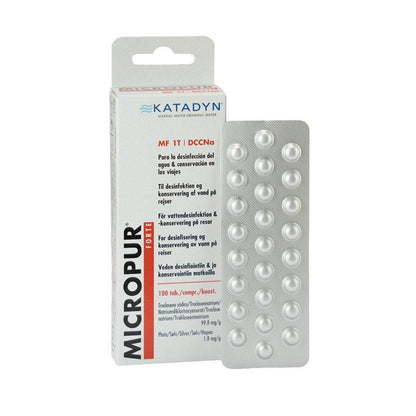 Katadyn Micropur Forte MF 1T 100 Comprimés | Désinfection Eau Outdoor - Survia outdoors