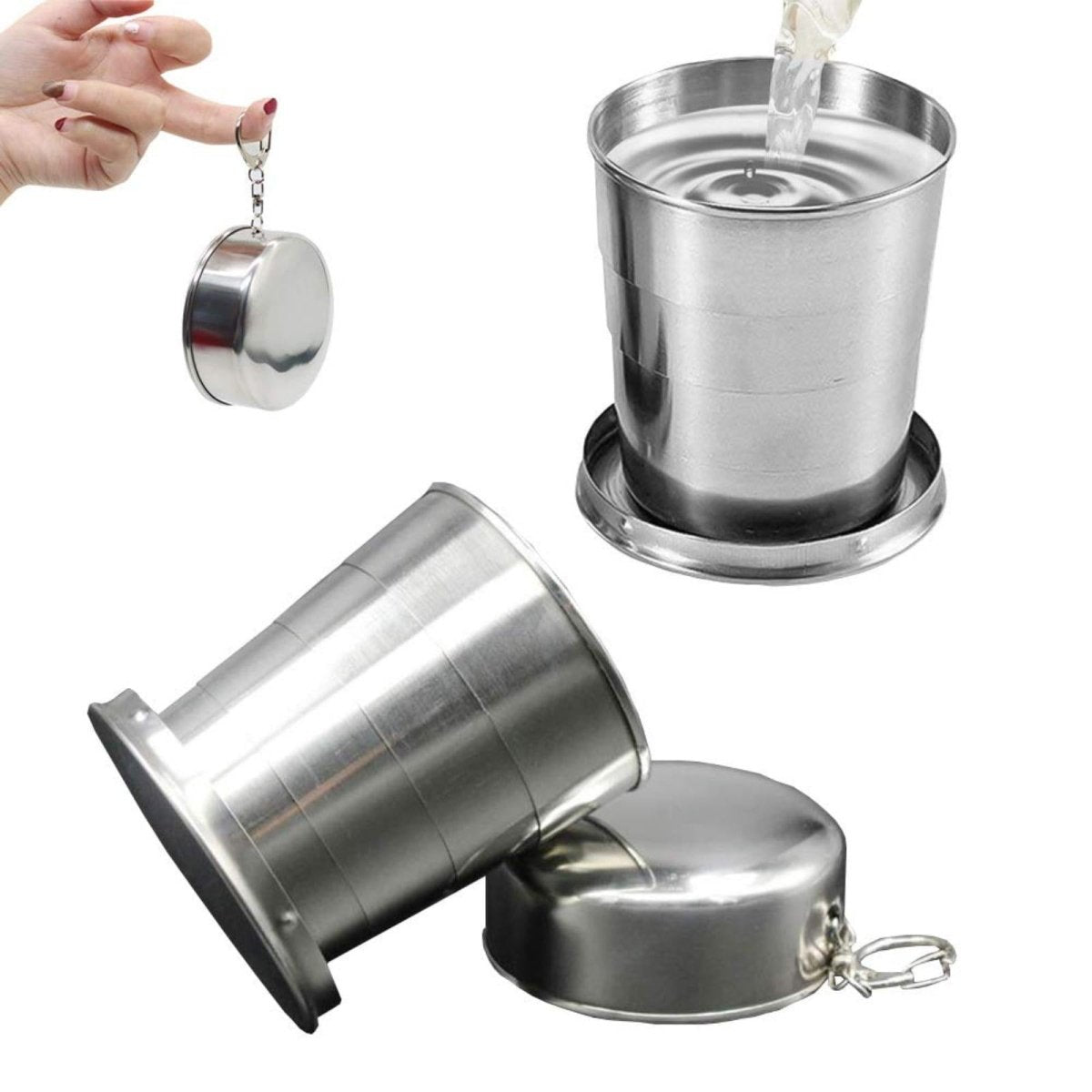 MFH Gobelet Télescopique Inox 15 cl | Randonnée & Bivouac - Survia outdoors